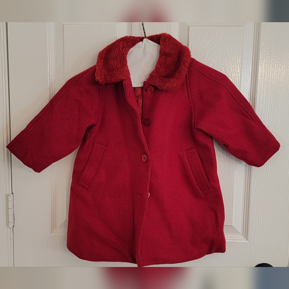 The Children's Place Vibrant Red Pea Coat